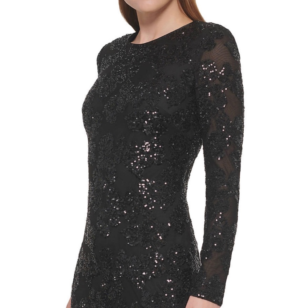 Eliza J Women’s Floral Sequined Cocktail Dress